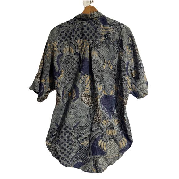 Java Lava "Go with the Flow" All Over Kokopelli Print Men's Shirt Men Large - Picture 3 of 6